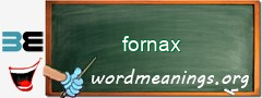 WordMeaning blackboard for fornax